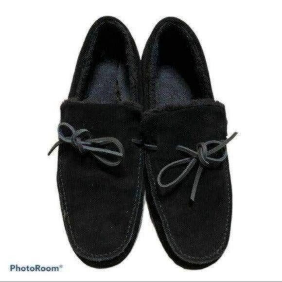 Vionic Other - Vionic Mens Black Faux Fur Lined Slippers Size 13